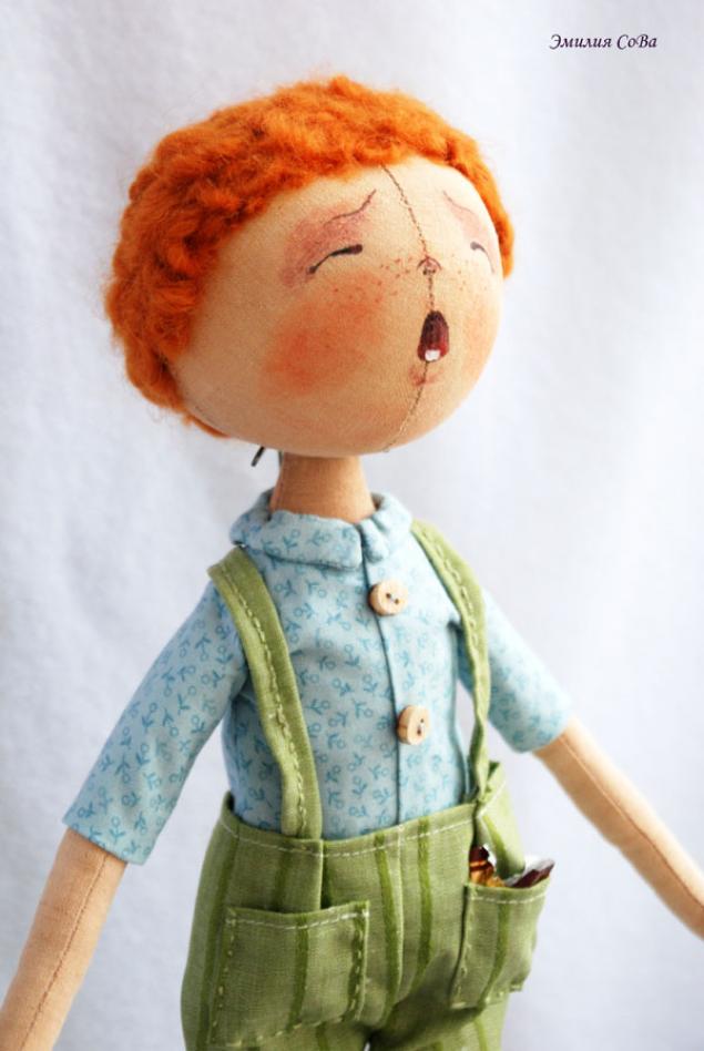 Мастер-класс по шитью игрушек: Кукла тыквоголовка с выкройками