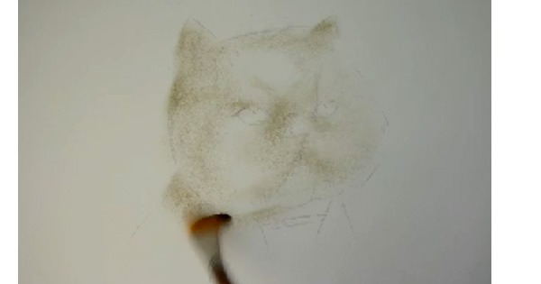 мастер-класс, как нарисовать кошку