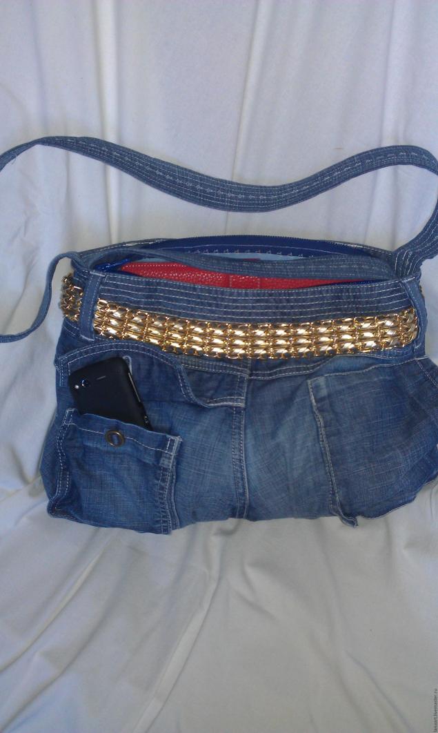 Идеи для пошива сумок из старых джинс