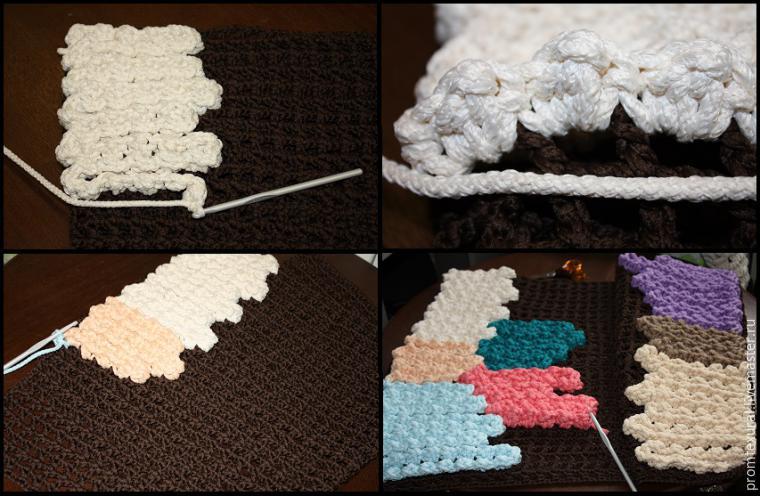 Создание вязаного коврика с использованием крючка