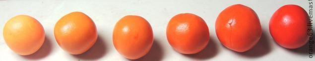 Оттенки оранжевого в технике Мокуме Гане , мастер-класс, мокуме гане, техника, пластика, лепка, полимерная глина, оранжевый