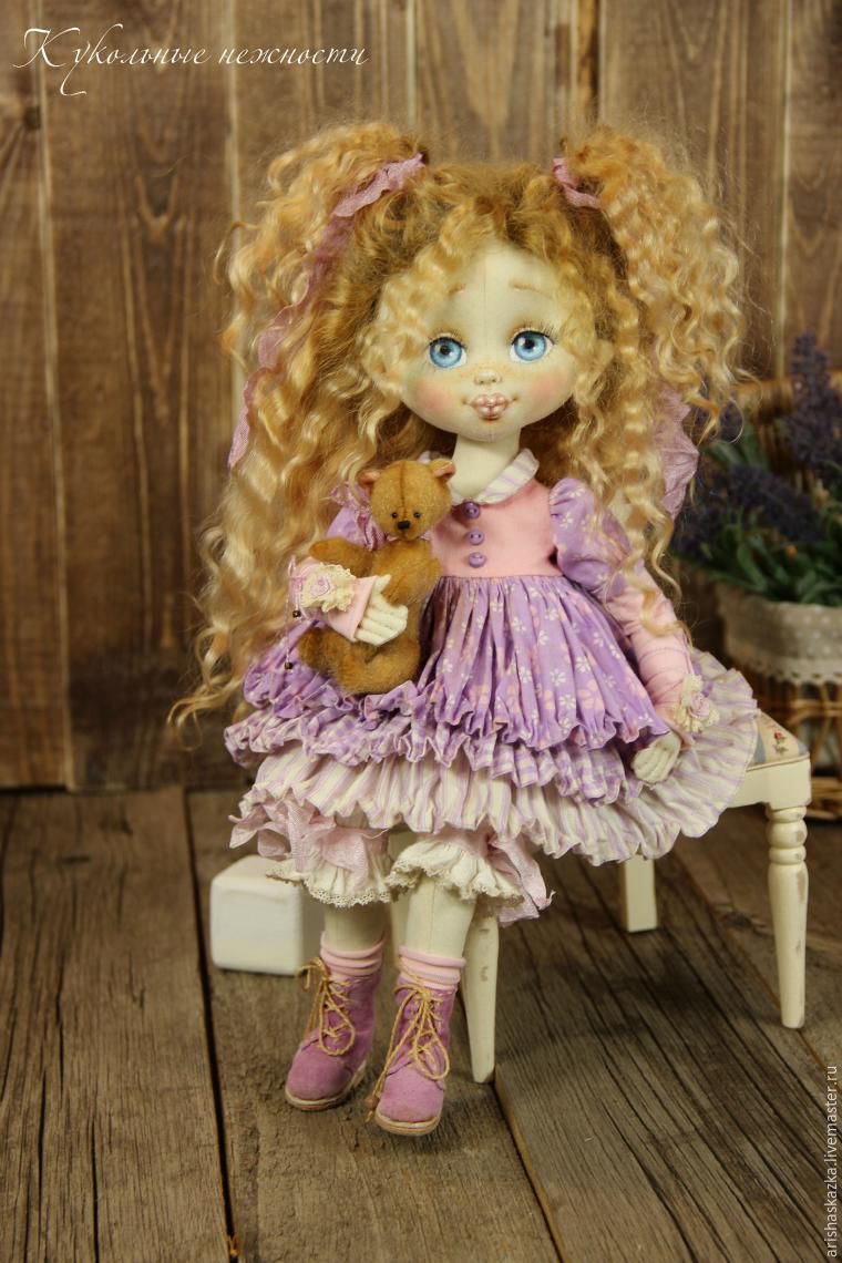 сделать лицо кукле, как сшить куклу, кукла текстильная, авторская кукла