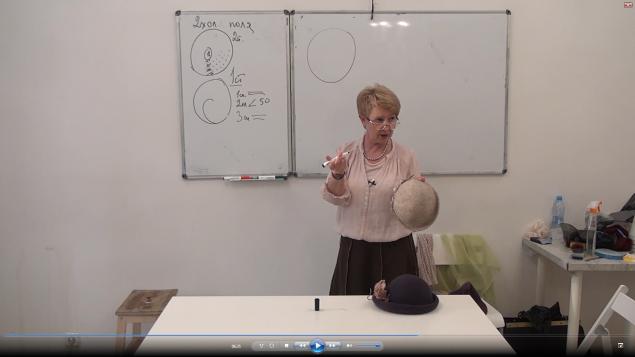 ВидеоМК Ирины Спасской "Дамская шляпка на шаблоне берета. Технология однослойных полей"