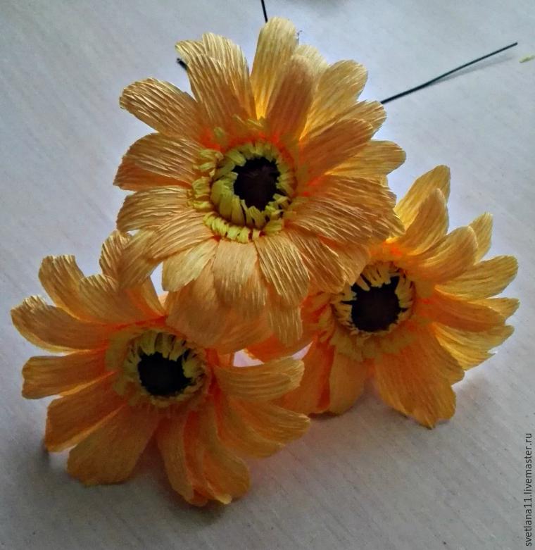 Paper flowers. Цветы из бумаги: герберы своими руками. Как сделать цветок из бумаги. Видео урок