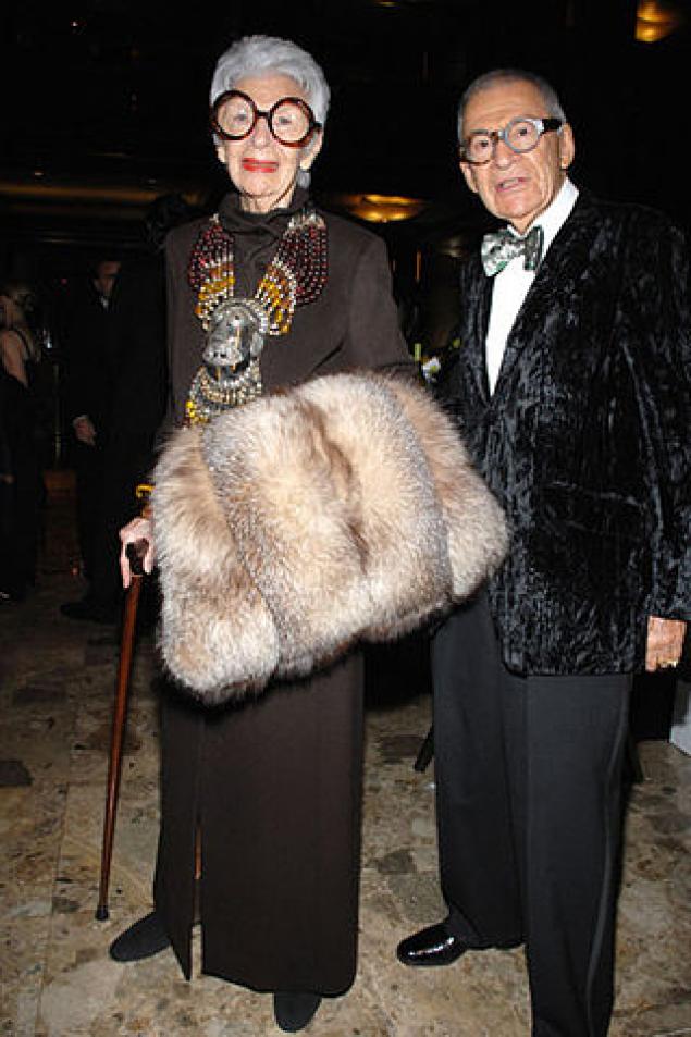 Старушка на миллион: самые смелые образы 101-летней модницы Айрис Апфель