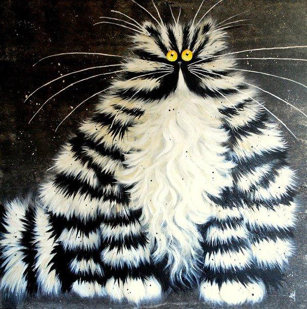 Как рисовать смешных кошек Как рисовать смешных кошек