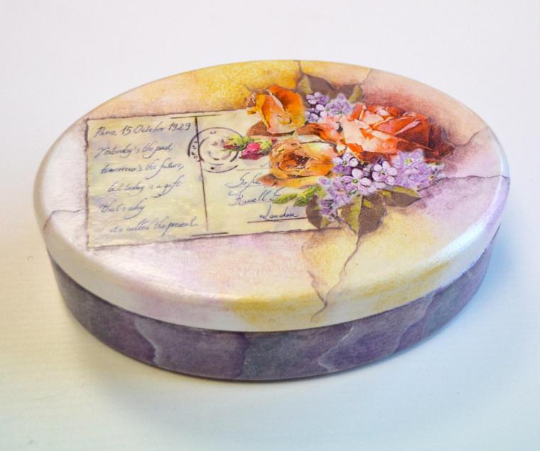 Декупаж с дорисовкой Декупаж с дорисовкой