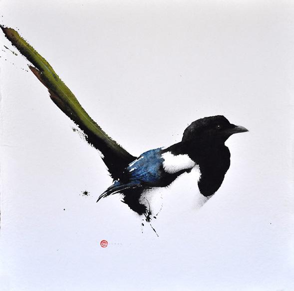 Птицы Карла Мартенса, акварель, птицы, Карл Мартенс, картины, художник