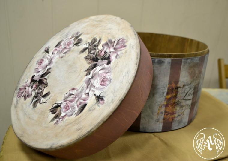 Декупаж шляпных коробок Декупаж шляпных коробок