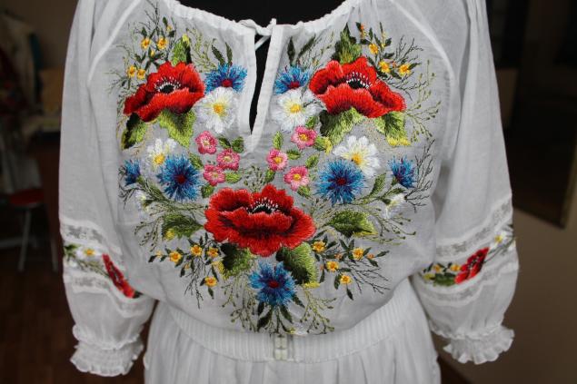 Новое вышитое платье - Ярмарка Мастеров - ручная работа, handmade