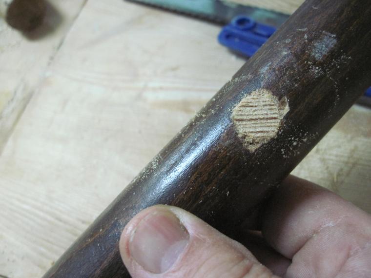 Ремонт ножки венского стула извлечение сломанной части шурупов, фото № 13