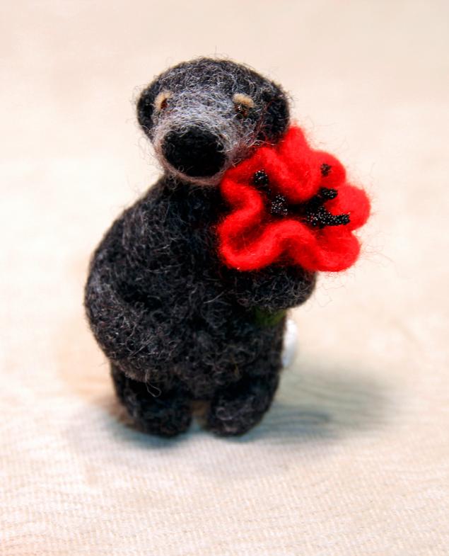 сухое валяние игрушки, собака сухое валяние игрушки, собака