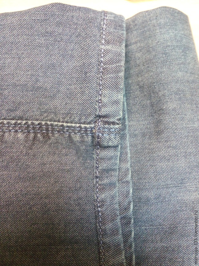 Как укоротить джинсы с сохранением нижней кромки, фото № 11