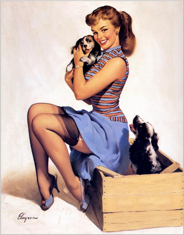 Girl office talking dirty vintage