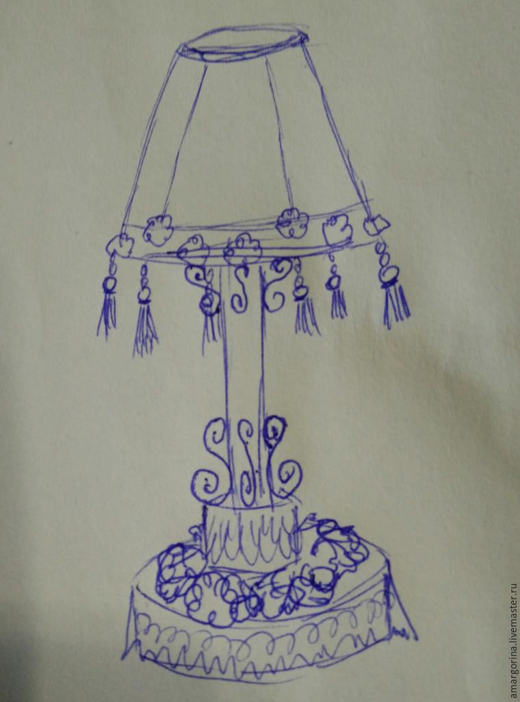 Как обновить абажур настольной лампы своими руками: идеи на фото