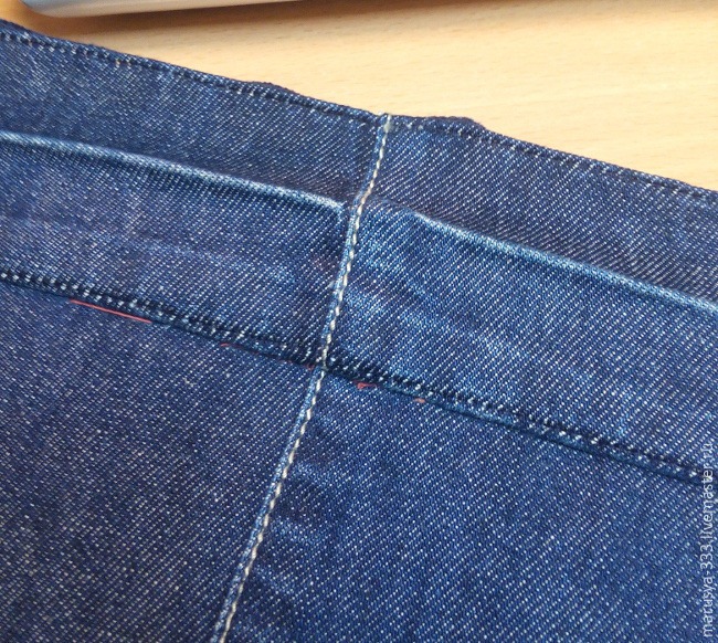 Как укоротить расклешенные джинсы с сохранением низа, фото № 12