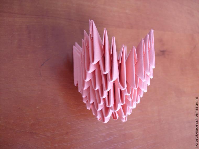 Как изготовить вазу с тюльпанами в технике модульного оригами, фото № 20