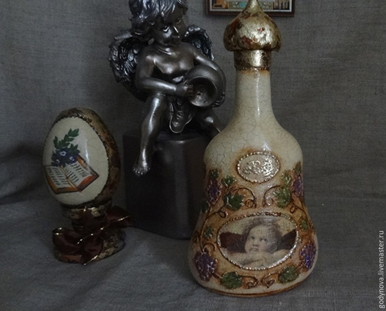 Фото Бутылка для святой воды, Роспись и декор бутылок, — Фото@internat-mednogorsk.ru
