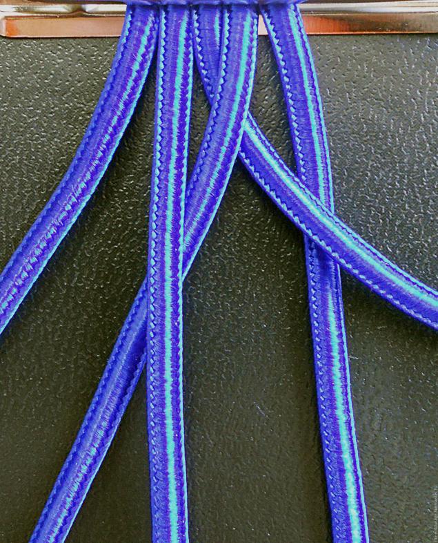 Плетеный пояс или браслет. Схема плетения из пяти шнуров. Часть 1., фото № 4