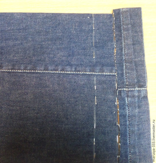 Как укоротить расклешенные джинсы с сохранением низа, фото № 4