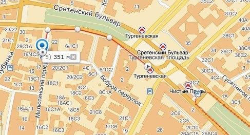 Сретенский бульвар карта