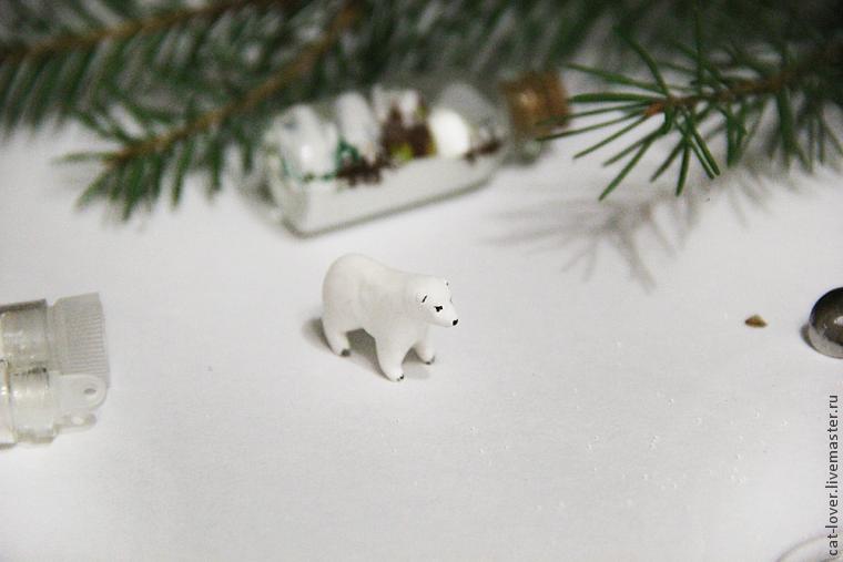 Мастерим снежный шар или миниатюрные баночки со снегом на Рождество, фото № 15
