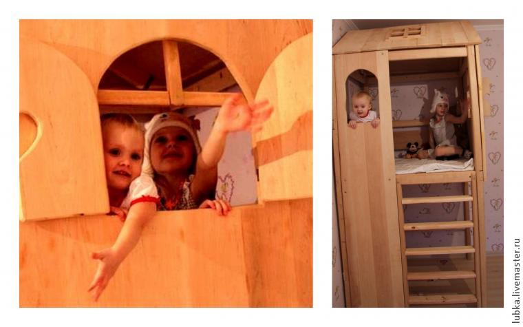 Декорирование деревянного игрового домика для детей, фото 1