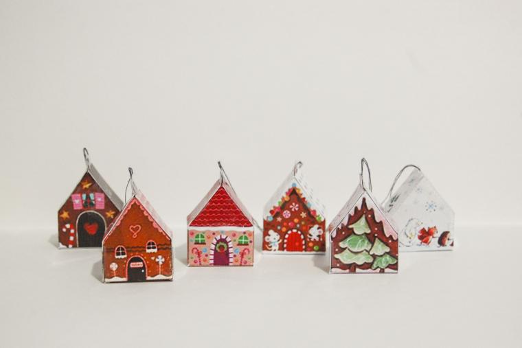 домикйолочная игрушка. картонный домик на елку. новогодние поделки своимирукми. новогодний деревянный домик. новогодние игрушки из картона своими руками домик схема.