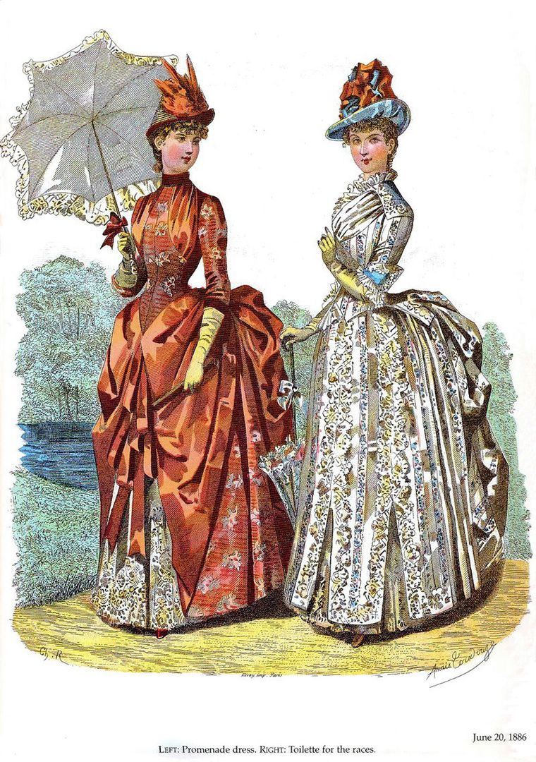 мода 19 века в америке