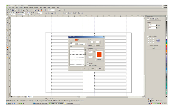 Разлиновка страниц для блокнота, фото № 18