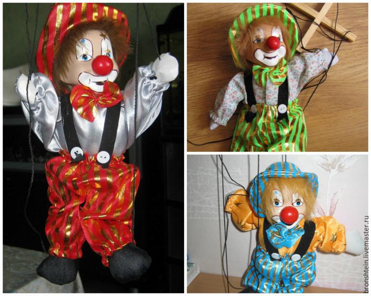 Деревянная марионетка «Клоун» купить в интернет-магазине Miramida