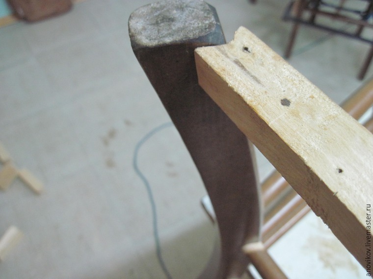 Ремонт стула с круглыми проножками с усилением. Часть 1 подготовительные работы и первое склеивание, фото № 8