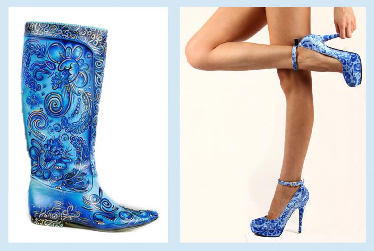 Гжельская традиционная роспись на неожиданных предметах возобновляется, фото № 2