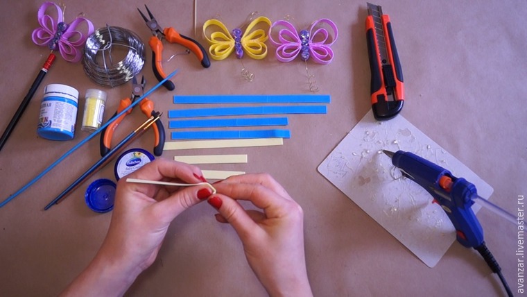 Мастерим бабочек и стрекоз из фоамирана, фото № 3