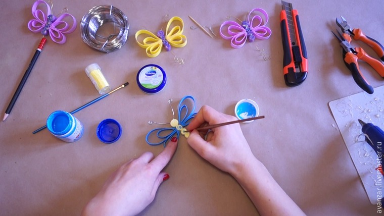 Мастерим бабочек и стрекоз из фоамирана, фото № 18