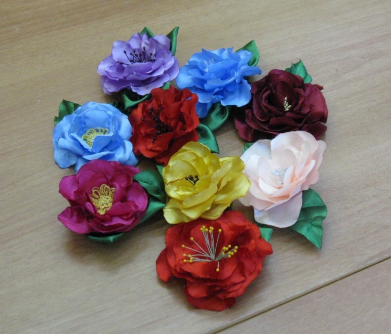 «Изготовление цветов из атласных лент в технике «канзаши»