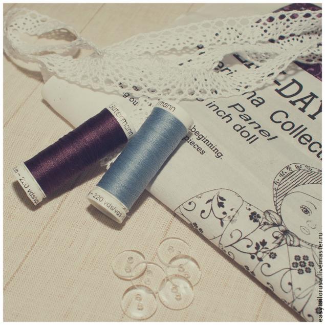 Шьем платье для текстильной куклы в винтажном стиле, фото № 4