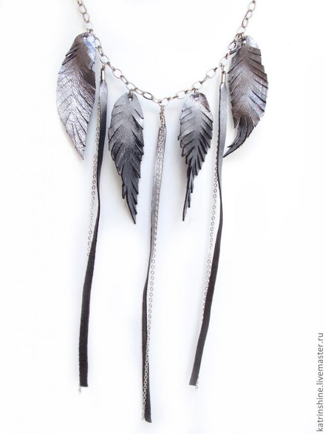 boho, кожаные бусы, кожаные серьги boho, кожаные бусы, кожаные серьги