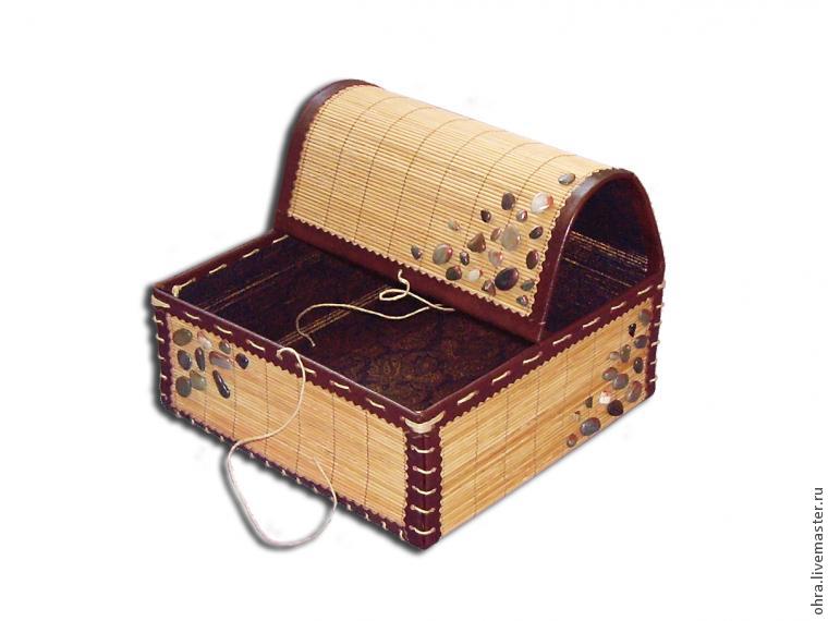 Делаем шкатулку из бамбуковой салфетки, фото № 15