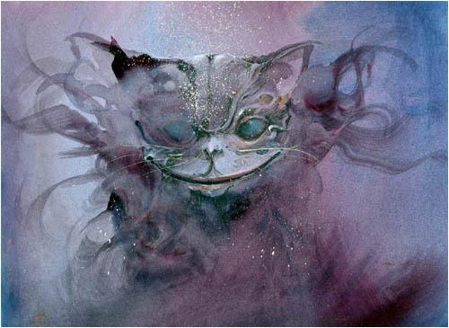 Чеширский кот в иллюстрациях художников, фото № 32