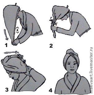 Как сшить тюрбан на голову из полотенца без выкройки