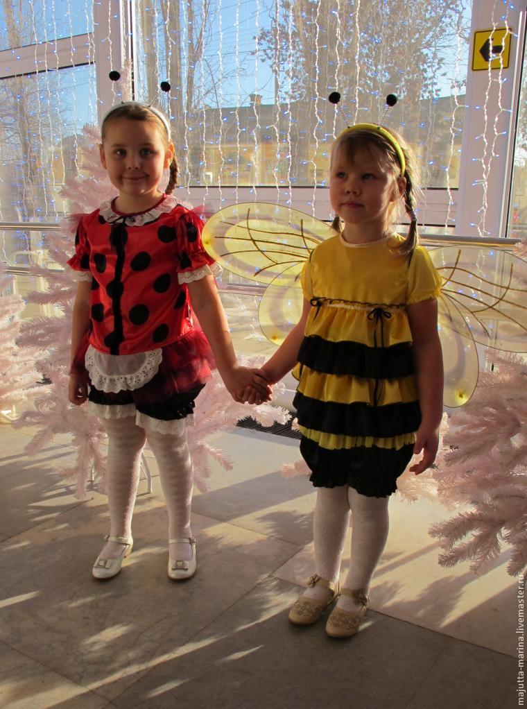 Необычный костюм пчелки для девочки