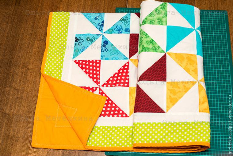 Шьем детское лоскутное одеяло для начинающих. Часть 4. Окантовка и завершение одеяла