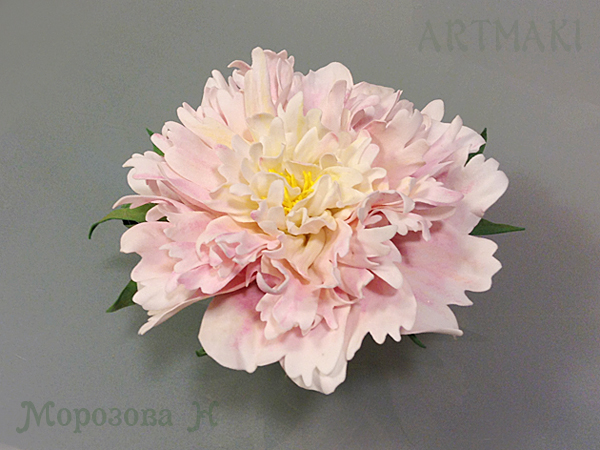 Пионы из фоамирана мастер классы Пионы из фоамирана мастер классы