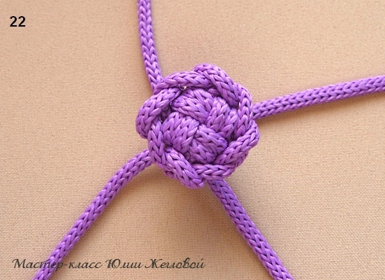 Макраме: плетём затейливую пуговку, фото № 22