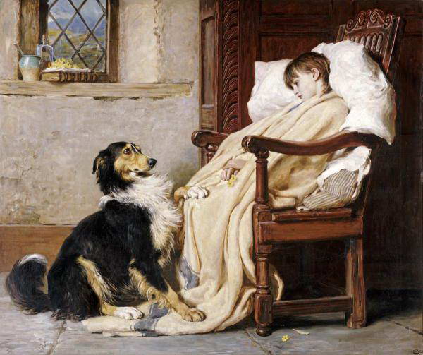 Тёплые отношения детей и собак в картинах английского художника-анималиста riton iviere, фото № 2