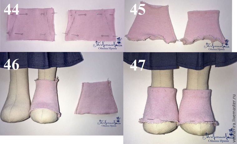 Шьем комплект одежды для куклы-большеножки, фото № 20