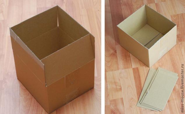 Декорирование картонных коробок