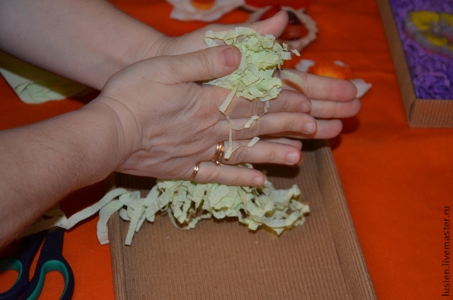 Paper filler diy. How to make paper filler for a gift? DIY Бумажный наполнитель своими руками.