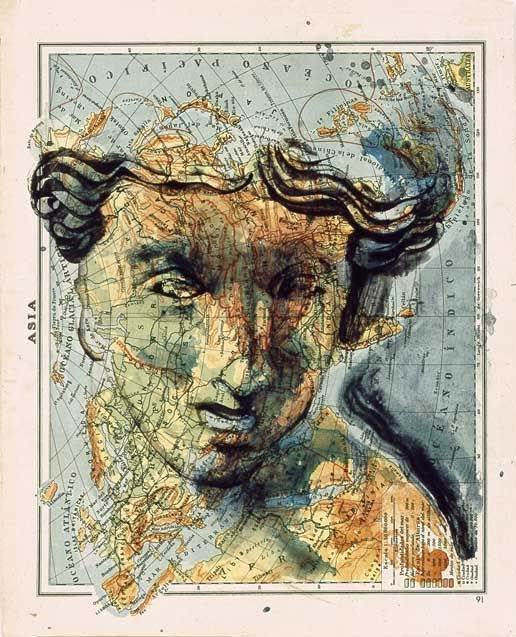 Мир образов на географических картах, фото № 7Атлас глазами Fernando Vicente (32 фото) Мир образов на географических картах, фото № 7